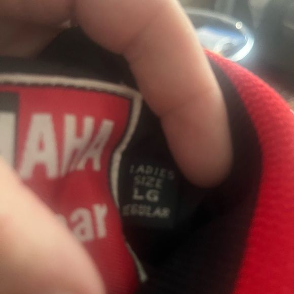 Vintage Yamaha bomber winter jacket waist length lots of staining ladies large - Picture 11 of 14